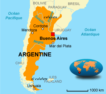map argentine